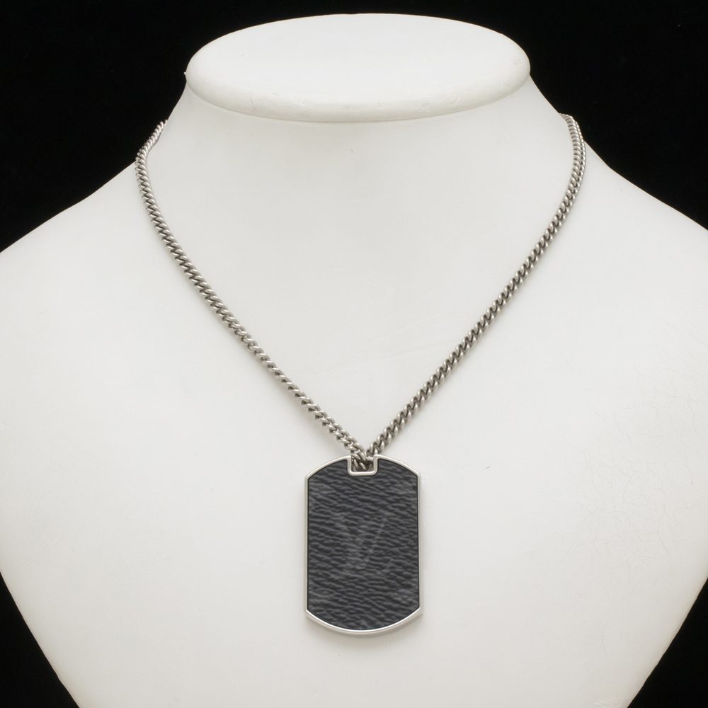 Louis Vuitton Monogram Eclipse Necklace Pendant S… - image 7